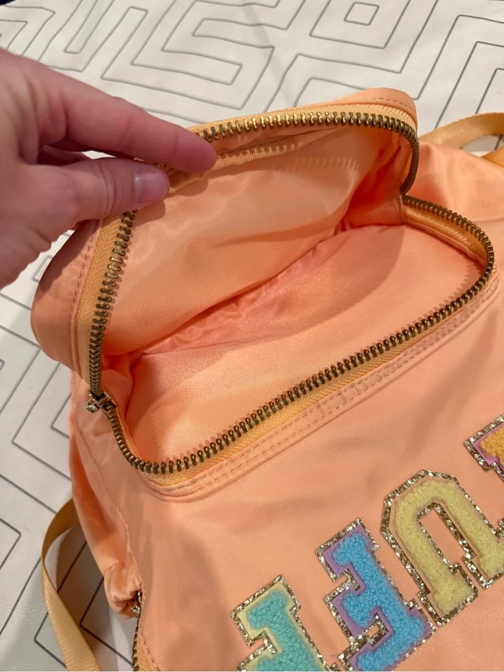 Stoney Clover Lane orange zip